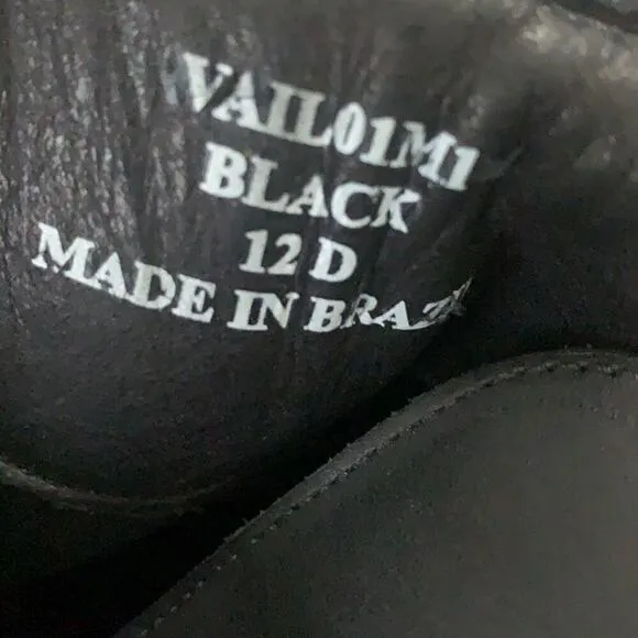 NWOT STEVE MADDEN VAIL CHAIN BOOTS BLACK SIZE 12D,13D‎