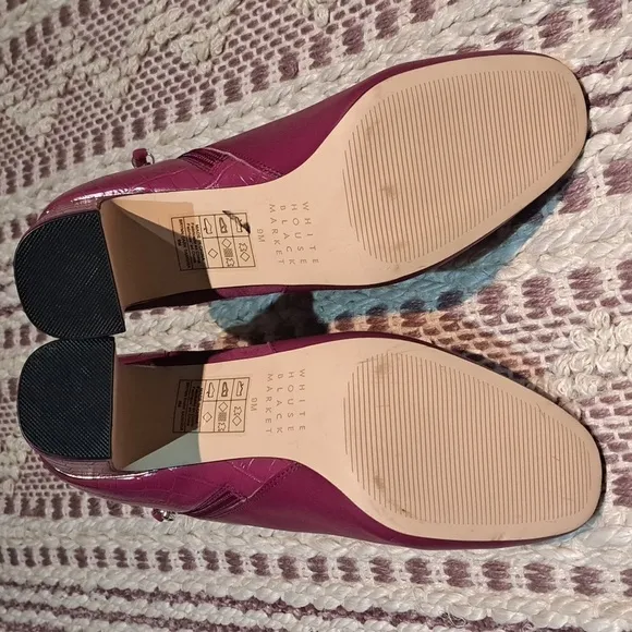 NWOT WHBM pink heel 9M boots, $195.00