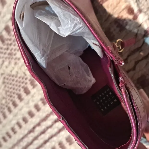 NWOT WHBM pink heel 9M boots, $195.00