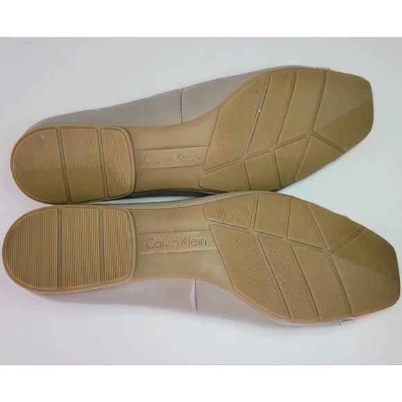 NWOT Calvin Klein Pash Colorblock Leather Flats