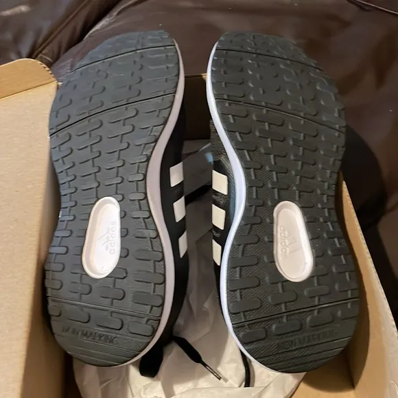 NWT!!! Adidas FortaRun 2.0 K Black Running Shoes