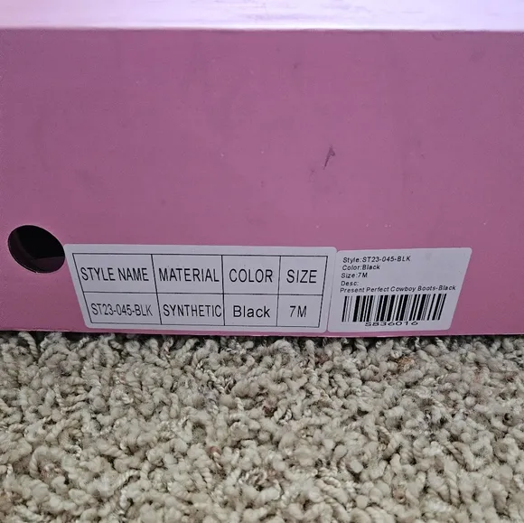NWT Dolls Kill Sugar Thrillz Present Perfect Cowboy Boots- 7