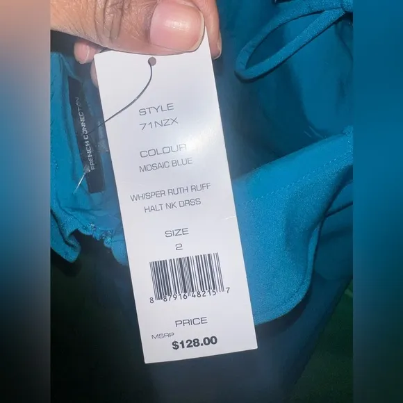 NWT French Connection Blue Mini Dress size 2