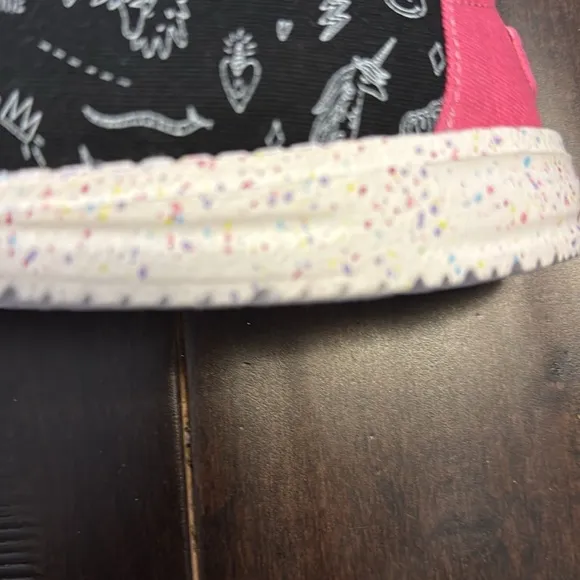 NWT Hey Dude Kids Unicorn Black Shoes! Comfy slip ons!