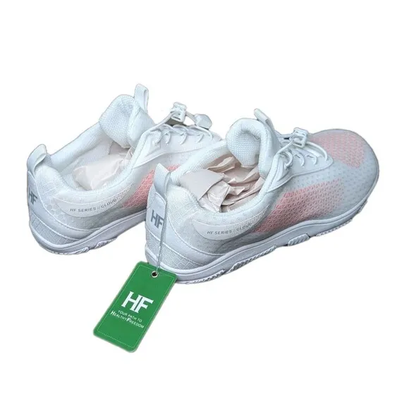 NWT Hike Footwear Series x Cloud Unisex Size EUR 44 White &amp; Pink Barefoot Shoes