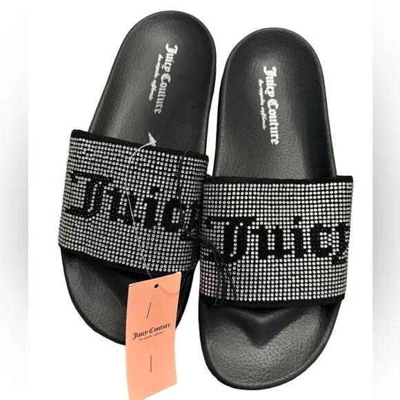NWT Juicy Couture Wander Black Sandals