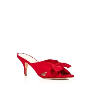 NWT LOEFFLER RANDALL Womens Red Luisa Slip On Leather Sandals Shoes 5 B
