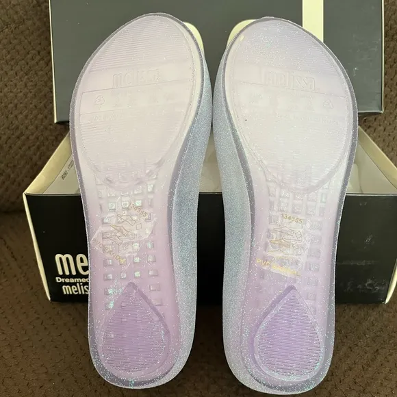NWT MINI MELISSA  Disney | Frozen Ultragirl Kids Ballerina Flats Size 3 Girls