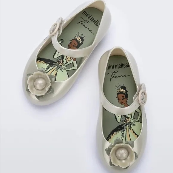 NWT MINI MELISSA Disney | Sweet Love Princess Baby Flats Size 5T