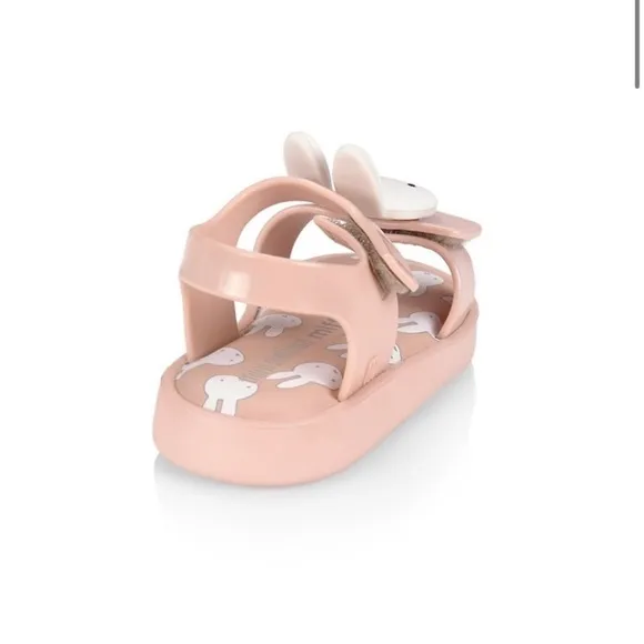 NWT MINI MELISSA Jump Miffy Little Bunnies Toddler Sandals Size 10T Unisex