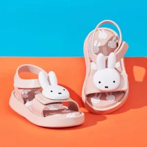 NWT MINI MELISSA Jump Miffy Little Bunnies Toddler Sandals Size 10T Unisex