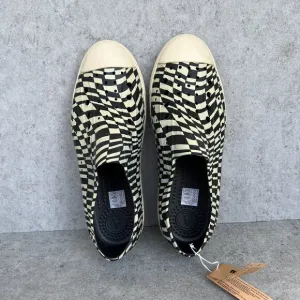 NWT Native Shoes Jefferson Sugarlite Unisex 10 Jiffy Black Bone White Checkers