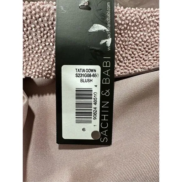 NWT SACHIN &amp; BABI Tatia Gown Blush Size 6 $995