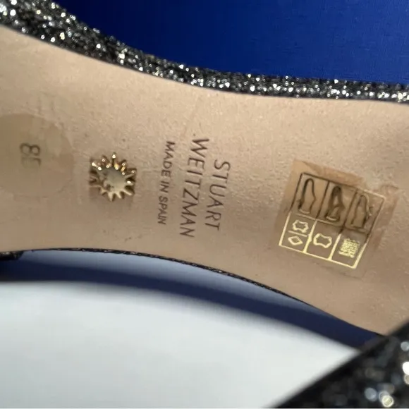 NWT | Stuart Weitzman Discoplatform Sandals New Pyrite | Sz 8