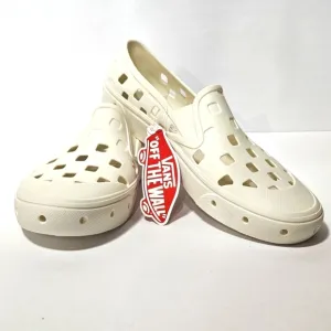 NWT Vans Slip-On Mule TRK Marshmallow White Sneakers Water Shoe Sandals