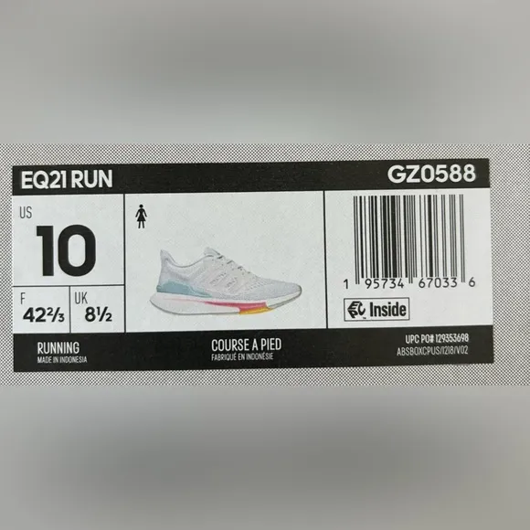 NWT women adidas EQ21 run Running Shoes. Size 10