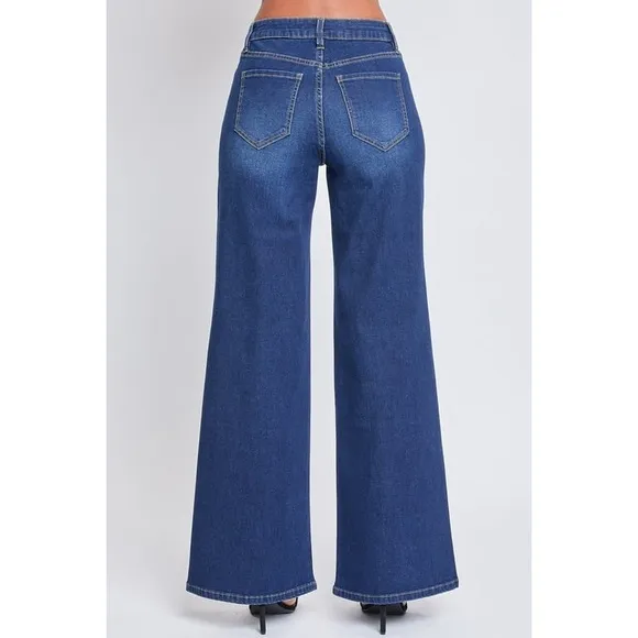 NWT! YMI Jeans Women's Essential Low Rise Wide Leg Jeans