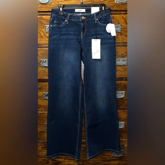 NWT! YMI Jeans Women's Essential Low Rise Wide Leg Jeans