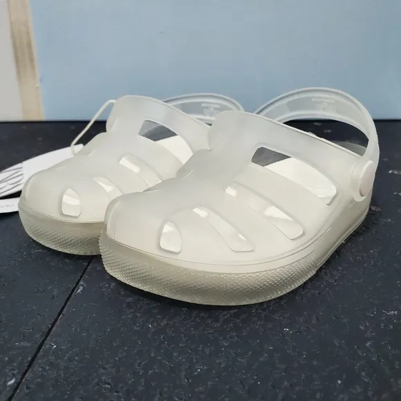 NWT Zara Kids Clear Jelly Fisherman Sandals for girls boys US sz 7 EU sz 23 HTF