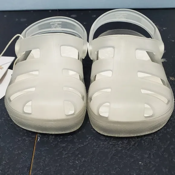 NWT Zara Kids Clear Jelly Fisherman Sandals for girls boys US sz 7 EU sz 23 HTF