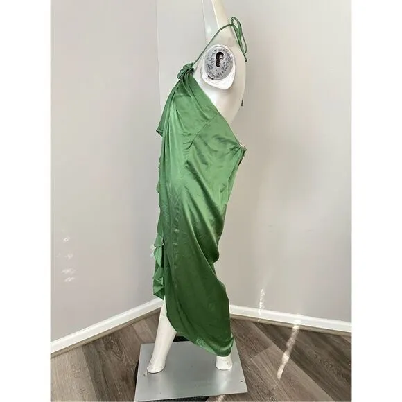 NWT Cinq A Sept Meredith Silk Rosette &amp; Ruffle Dress Size 12 $595