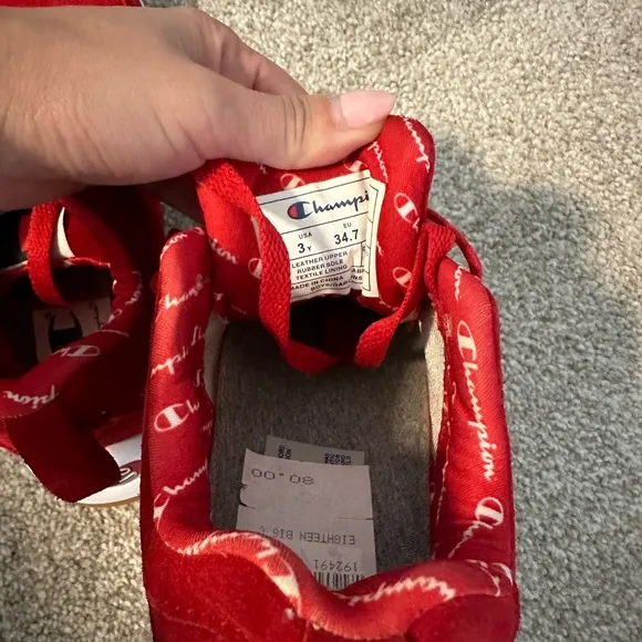 NWTs!  Champion Sneakers - Red - Kids Size 3