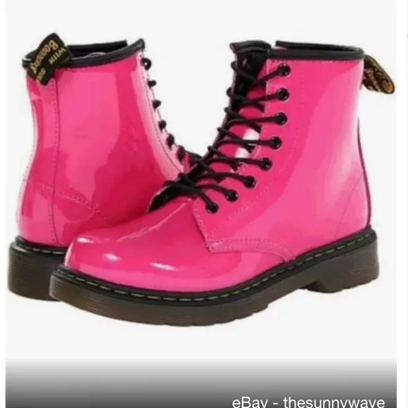 NWTS DR MARTENS BRIGHT PINK BOOTS