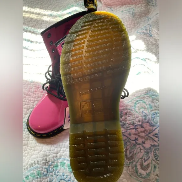 NWTS DR MARTENS BRIGHT PINK BOOTS