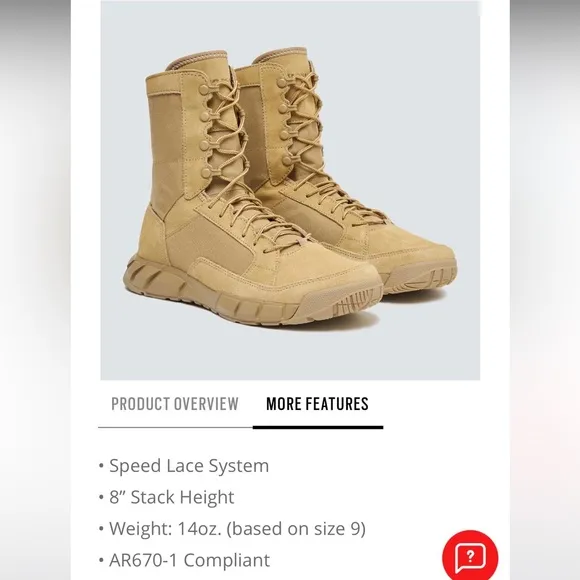 Oakley Assault 2 Hunting Boots men’s size 12 NWT