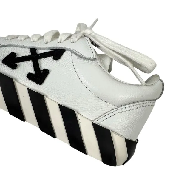 Off-White Unisex Kid's White Low Top Vulcanized Sneaker Shoe Sz EU 30 Boys Girls