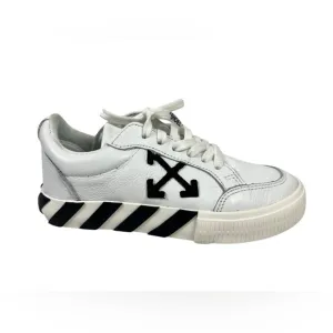 Off-White Unisex Kid's White Low Top Vulcanized Sneaker Shoe Sz EU 30 Boys Girls
