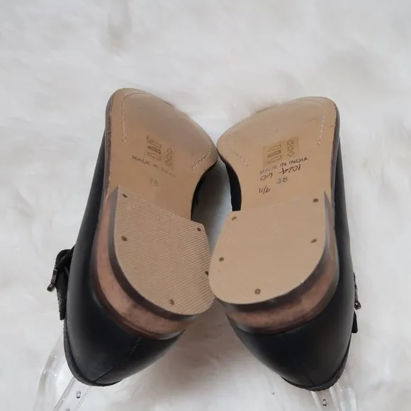 Office London x Topshop Black Leather Shoes Sz 7