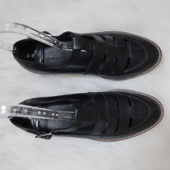 Office London x Topshop Black Leather Shoes Sz 7