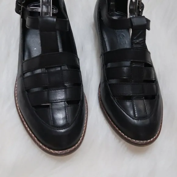 Office London x Topshop Black Leather Shoes Sz 7