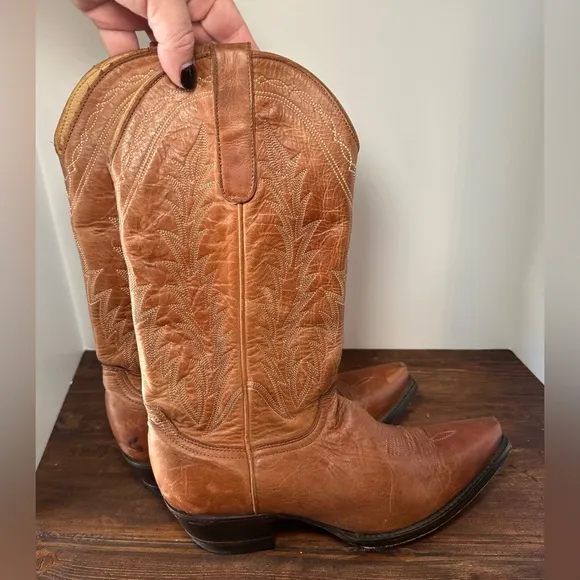 Old Boot Factory Men's Cowboy Boots Size 7.5 B Western Wear