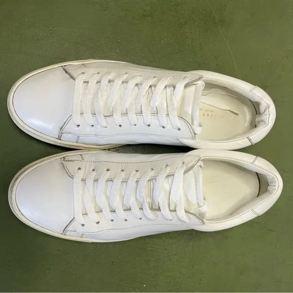 Oliver Cabell LOW ONE Unisex White Leather Sneakers *Italy*