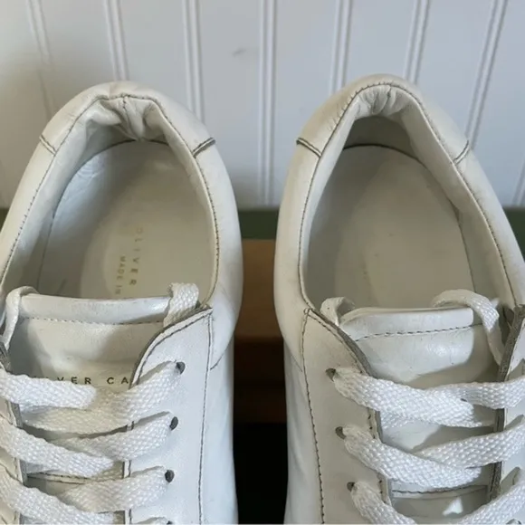 Oliver Cabell LOW ONE Unisex White Leather Sneakers *Italy*