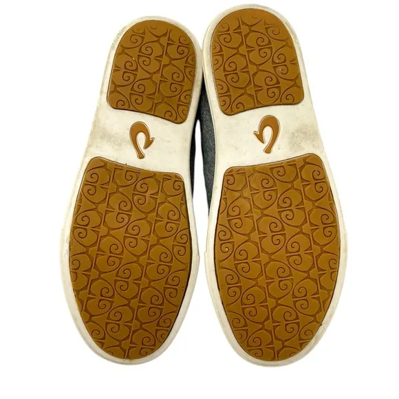 OLUKAI Gray Pehua LI HULU Sneakers Shoes Sz 8.5 Casual