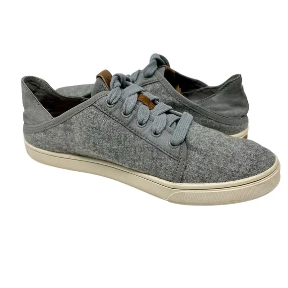 OLUKAI Gray Pehua LI HULU Sneakers Shoes Sz 8.5 Casual
