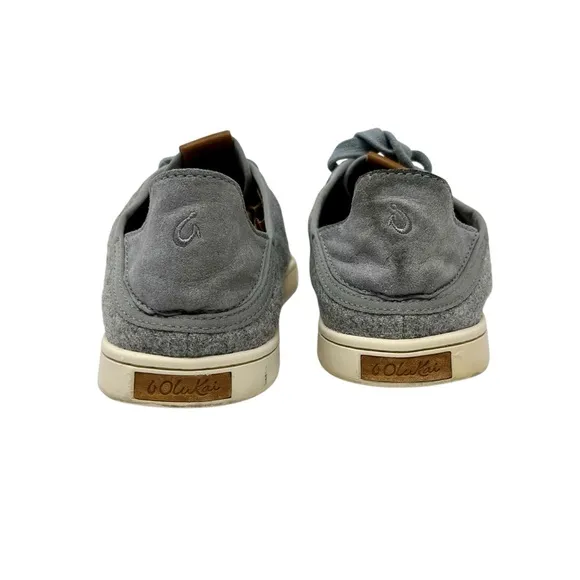 OLUKAI Gray Pehua LI HULU Sneakers Shoes Sz 8.5 Casual