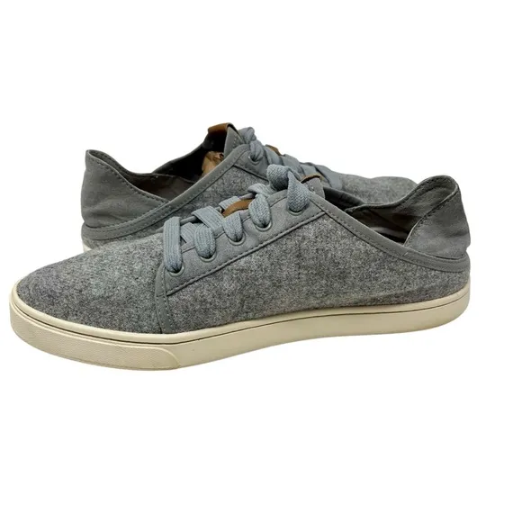 OLUKAI Gray Pehua LI HULU Sneakers Shoes Sz 8.5 Casual