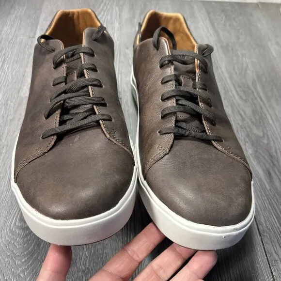 OluKai Lae'Ahi Li'Ili Mens Shoes Size 13 Brown Leather Lace Up Casual Sneakers