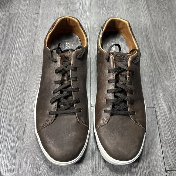 OluKai Lae'Ahi Li'Ili Mens Shoes Size 13 Brown Leather Lace Up Casual Sneakers