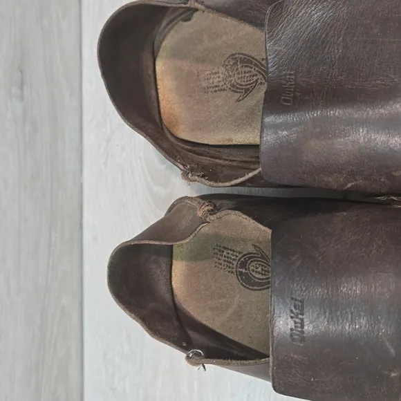 Olukai Mens Akahai Leather Loafer Slip on shoes sz 11.5