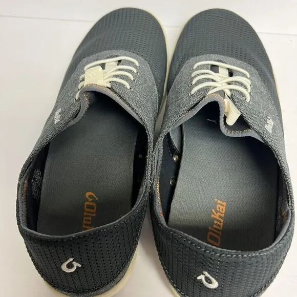 Olukai Men's Nohea Moku Slip On Dark Shadow Size 11.5 M