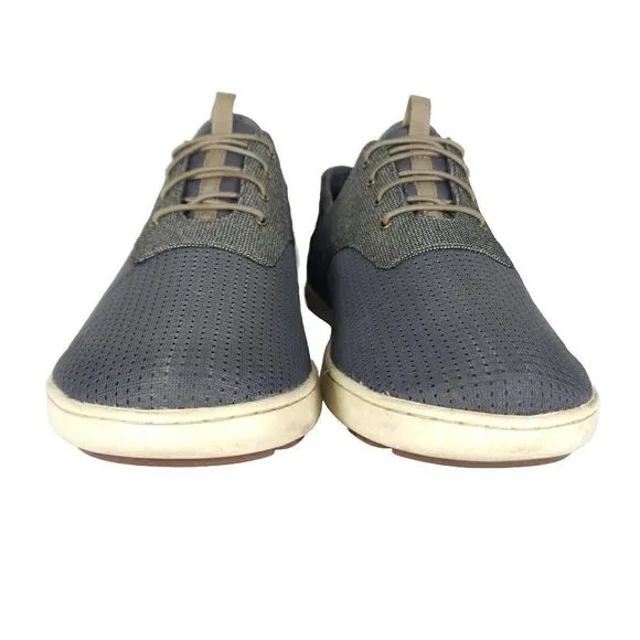 OluKai Men's Nohea Moku US 10 Gray Lace Up Flats Loafer Sneakers Shoes