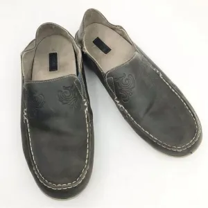 Olukai Nohea Nubuck Brown Slip On Shoes
