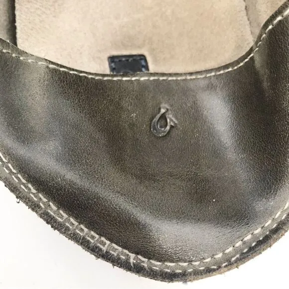 Olukai Nohea Nubuck Brown Slip On Shoes