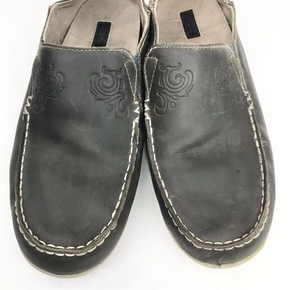 Olukai Nohea Nubuck Brown Slip On Shoes