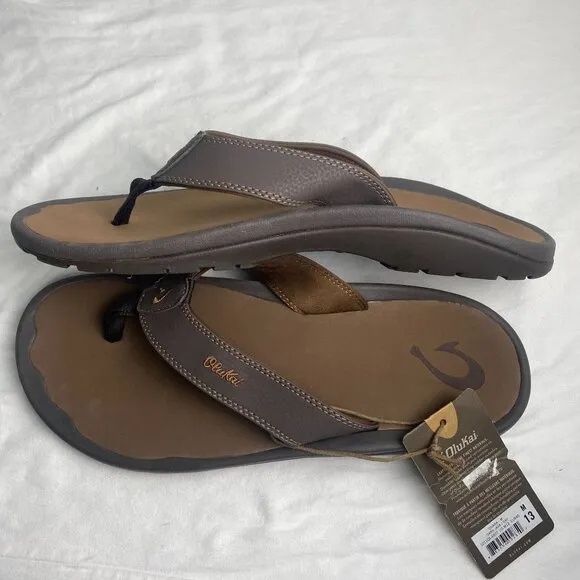 Olukai Ohana Sandals Mens Size 13 Dark Java